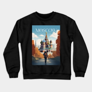 Affiche - Moscow - Russia -Saint Basil's Cathedral Crewneck Sweatshirt